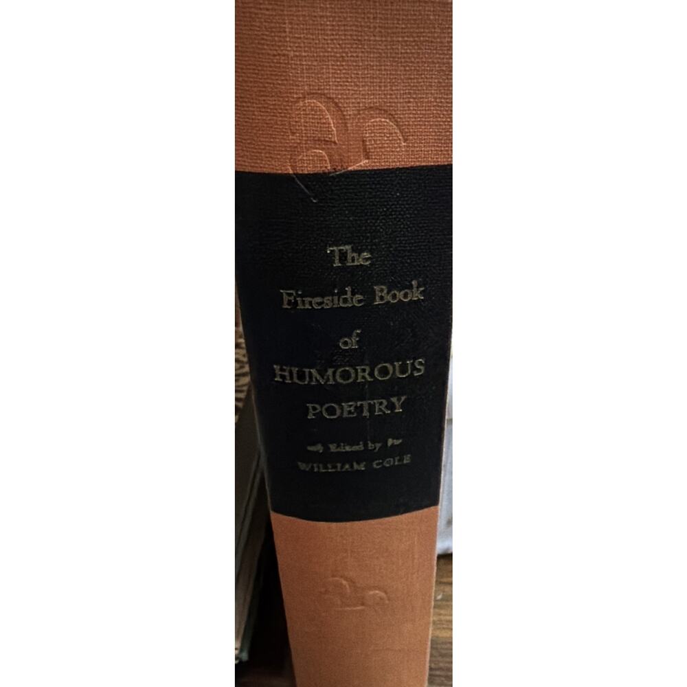 THe Fireside Book Of HUmorous Poetry by William Cole 1959 Hardcover 4th Print - Picture 3 of 4